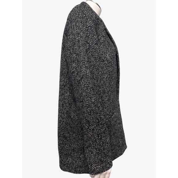 Ambiance Outerwear Black White Tweed Style Blazer Size Small - Picture 4 of 10